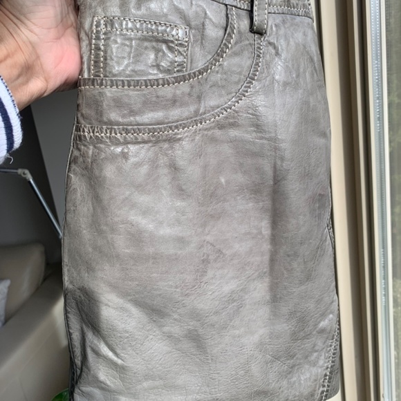 Lamb leather skirt from Denmark - Picture 2 of 4